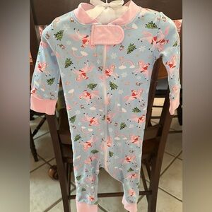 Magnolia Baby Christmas unicorn onesie